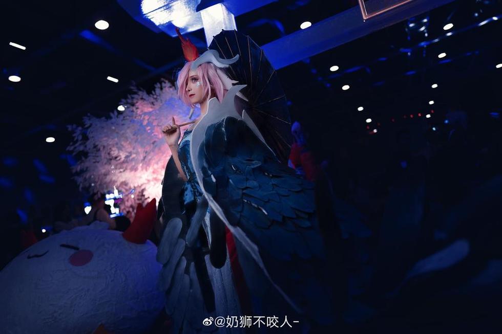 奶狮不咬人cosplay貂蝉的作品，以独特创意为标志，征服无数人心